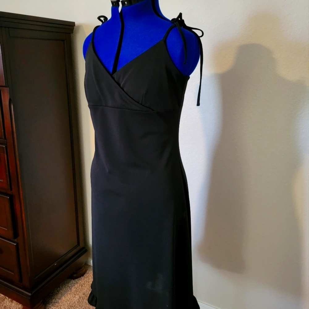 Express Little Black Dress Size 9/10 (or size 8) with tie spaghetti straps